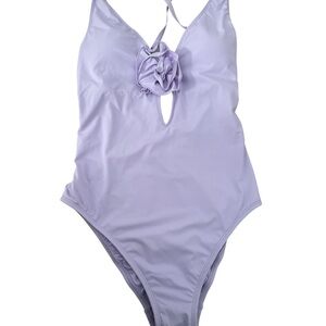 Lilly Pulitzer Light Purple Ester Rosette One-Piece Swimsuit - Size 6